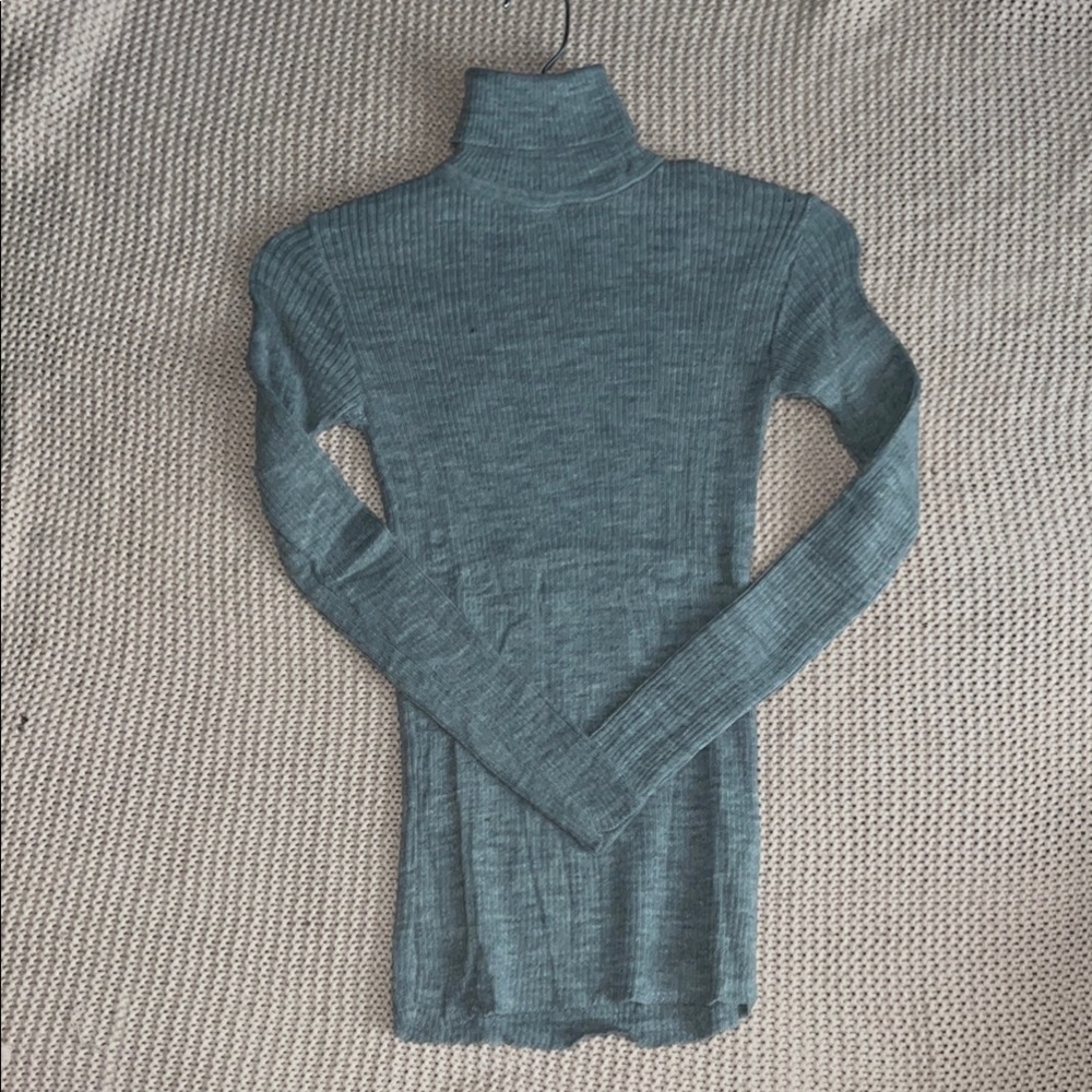 Gray Turtleneck Sweater